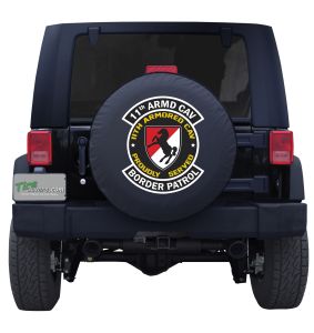 11th ARMD Cavalry Border Patrol Jeep Tire Cover