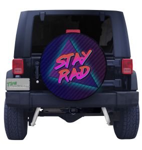 Stay Rad Jeep Spare Tire Cover Front View