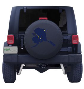 Alaska State Flag Outline Custom Tire Cover