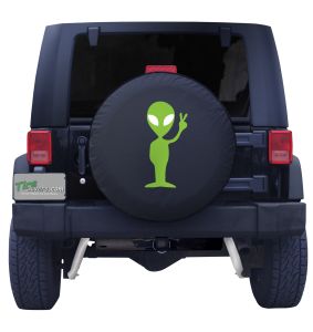 Alien Peace Spare Tire Cover Front