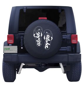 Aloha Sandals Outline Tire Cover 