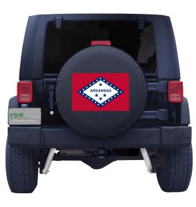 Arkansas State Flag Tire Cover Front