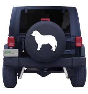 Bernese Mountain Dog Outline Tire Cover 