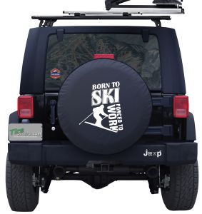 Born To Ski Custom Tire Cover Jeep Wrangler