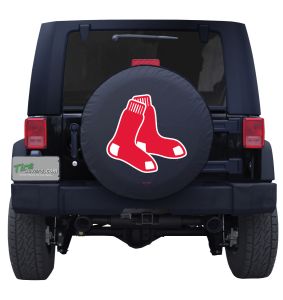 Boston Red Sox MLB Jeep Spare Tire Cover Logo on Black or White Vinyl