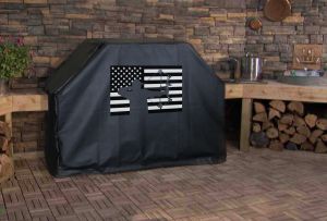 Bow Hunt American Flag Logo Grill Cover