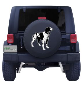 Brittany Spaniel Dog Tire Cover 