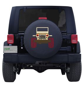 California State Flag Jeep Wrangler Tire Cover 