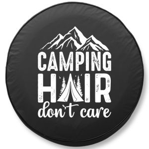 Camping Hair Don't Care Spare Tire Cover