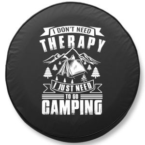 Camping is My Therapy Spare Tire Cover