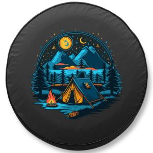 Camping Under The Stars Spare Tire Cover
