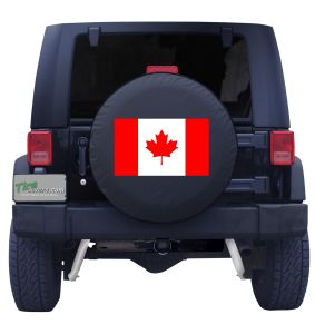 Canadian Flag Tire Cover Front