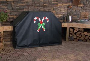 Candy Canes Custom Grill Cover