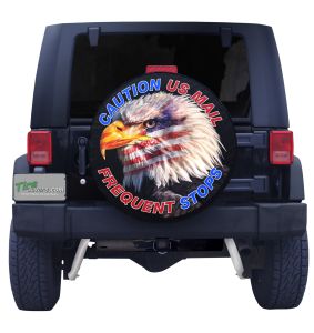 Caution Frequent Stops Eagle Tire Cover