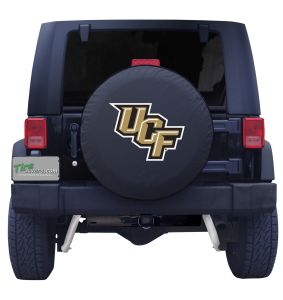 University of Central Florida Spare Tire Cover on Black Vinyl Front