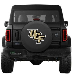 Central Florida Knights Ford Bronco Black Tire Cover Back View