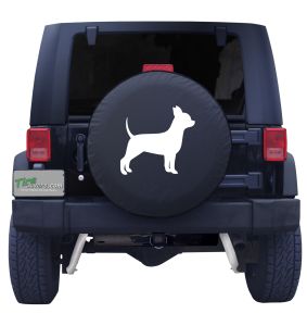 Chihuahua Outline Tire Cover 