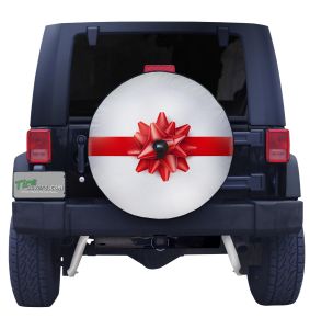 SUV and Various Vehicles 14 15 16 17 Inch Car Tire Cover Rainproof Protective Cover Christmas Tree Santa Claus Water Proof Universal Spare Wheel Tire Cover Fit for Trailer RV