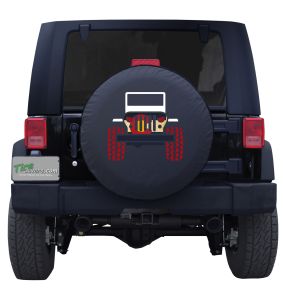 Colorado State Flag Jeep Wrangler Tire Cover 