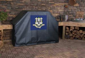 Connecticut State Flag Logo Grill Cover