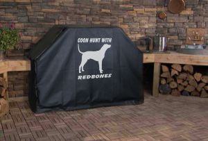 Coon Hunt with Redbones Logo Grill Cover