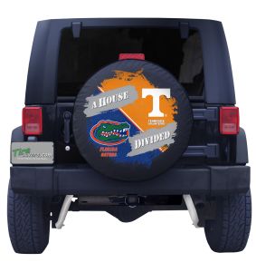 Florida Gators & Tennessee Volunteers House Divided Tire Cover