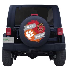 Clemson Tigers & Maryland Terrapins House Divided Tire Cover