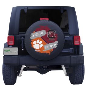 Clemson and South Carolina House Divided Tire Cover