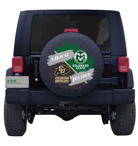 University of Colorado Buffaloes & Colorado State Rams House Divided Tire Cover