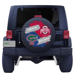 Florida Gators and Ohio State House Divided Tire Cover