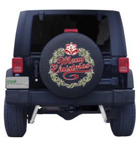 Merry Christmas Tire Cover Front