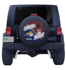 Montana State Bobcats and Montana Griz House Divided Tire Cover