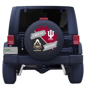 University of Indiana & Purdue House Divided Tire Cover