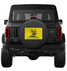 Dont Tread on America Flag Ford Bronco Tire Cover back view