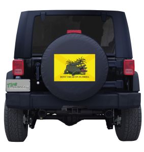 Jeep Wrangler Spare Tire Cover with the Dont Tread on Florida Spare Tire Cover