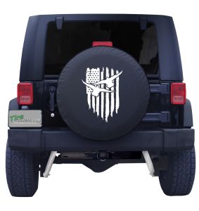 Duck Hunt American Flag Tire Cover 