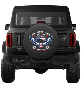 250 Years of Faith and Freedom Tire Cover for Broncos and Jeeps