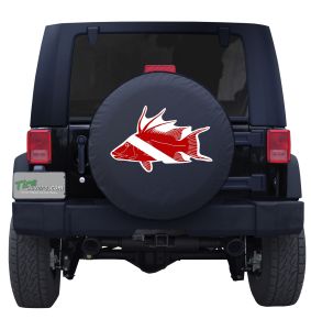 Diver Sign Tropical Fish Tire Cover
