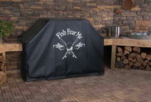 Fish Fear Me Logo Grill Cover