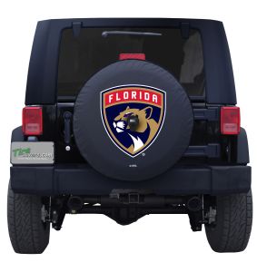 Florida Panthers Logo Black Spare Tire Cover Front