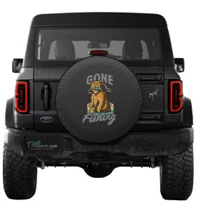 Ford Bronco Bear Gone Fishing Spare Tire Cover