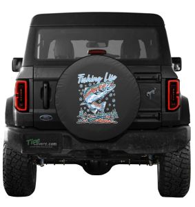 Ford Bronco Trout Fishing Life Spare Tire Cover