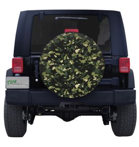 Forest Digital Camouflage Tire Cover Jeep Wrangler