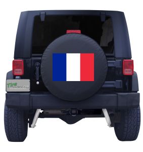 French Flag Tire Cover Jeep Wrangler