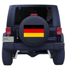 German Flag Tire Cover Front