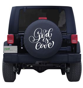 God is Love Tire Cover 