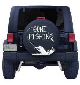 Gone Fishing Spare Tire Cover Front