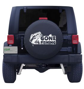 Gone Fishing Bass Tire Cover 