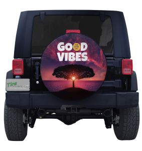 Good Vibes Sunset The Good Life Custom Tire Cover