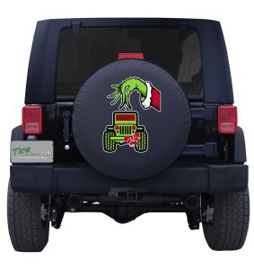 Grinch Hand Jeep Wrangler Ornament Tire Cover